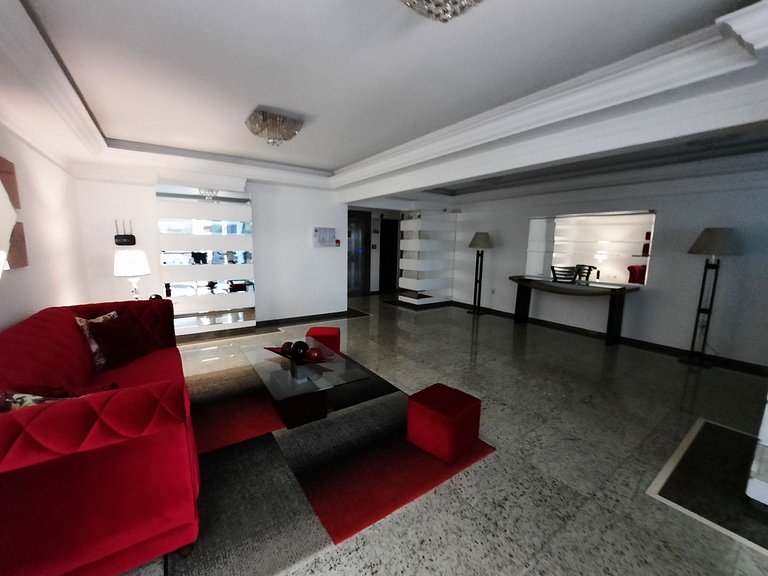 Quadra Mar Apto Amplo Suite + 2Q 50m da Praia