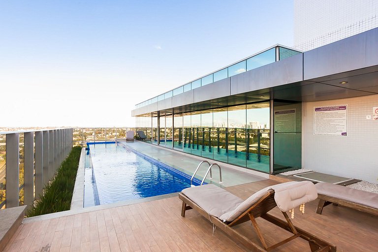 7th Avenue: 1 Quarto, Piscina e 2 Vagas
