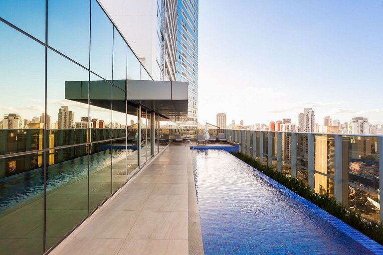 7th Avenue: 1 Quarto, Piscina e 2 Vagas
