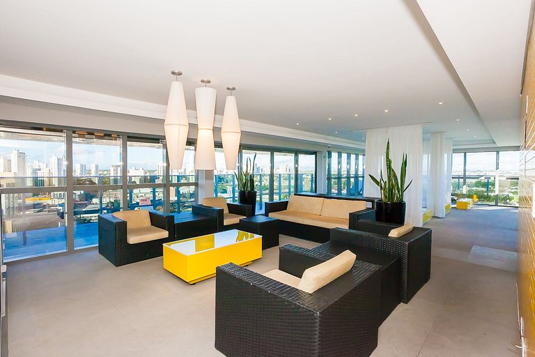 7th Avenue: 1 Quarto, Piscina e 2 Vagas