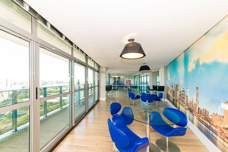 7th Avenue: 1 Quarto, Piscina e 2 Vagas