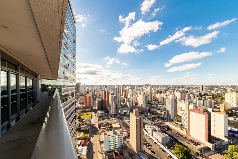 Apto Central 1 Quarto, Piscina e 2 Vagas